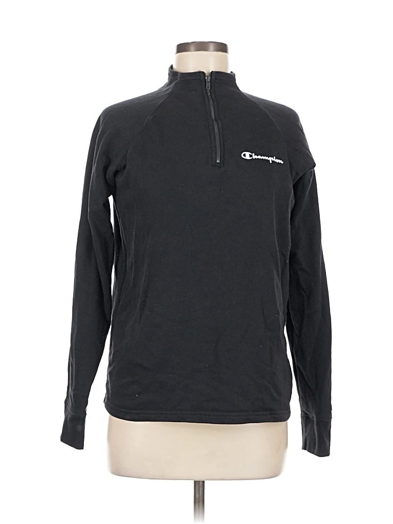 Pre-owned Champion Pullover Sweater In Black