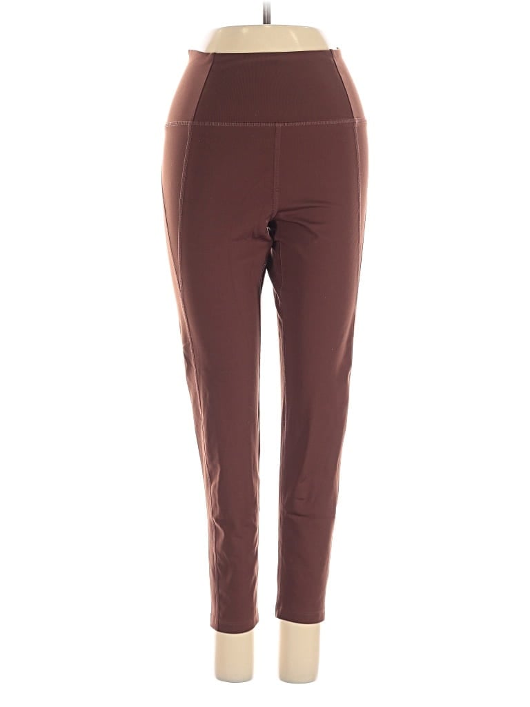 Pre-owned Girlfriend Collective Active Pants In Brown