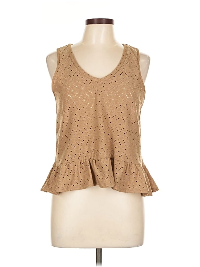 Pre-owned Antistar Sleeveless Blouse In Brown