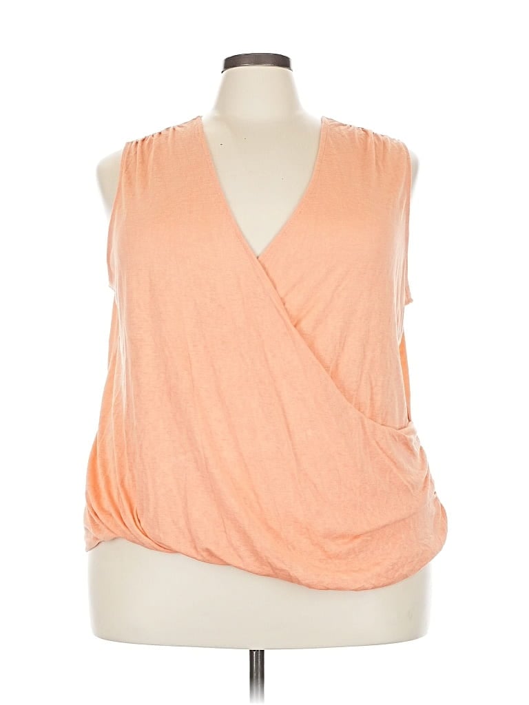 Pre-owned Athleta Sleeveless Blouse In Orange