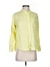 Everlane 100% Linen Yellow 3/4 Sleeve Button-Down Shirt Size 00 - photo 1