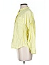 Everlane 100% Linen Yellow 3/4 Sleeve Button-Down Shirt Size 00 - photo 5
