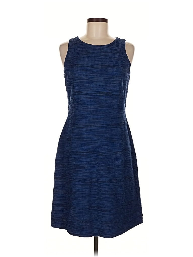Pre-owned Ann Taylor Loft Casual Dress In Blue