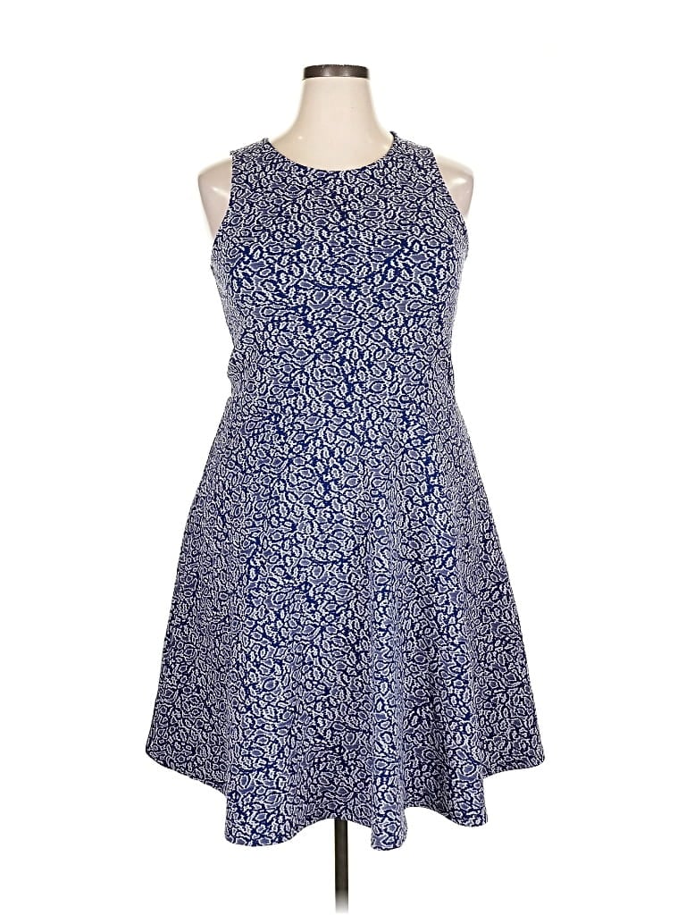 Pre-owned Leota Casual Dress In Blue