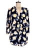 On The Road... 100% Polyester Floral Blue Romper Size S - photo 1