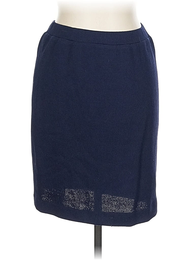 Pre-owned St John Casual Skirt In Blue