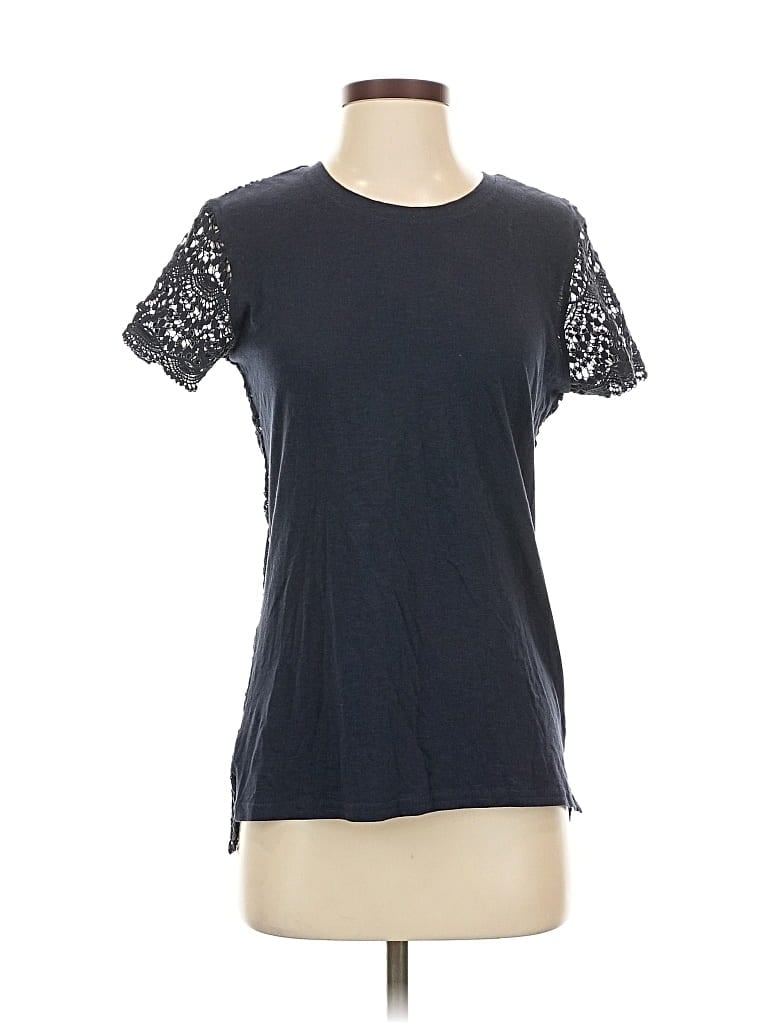 Pre-owned G.h. Bass & Co. Short Sleeve Top Gray Crew Neck Tops