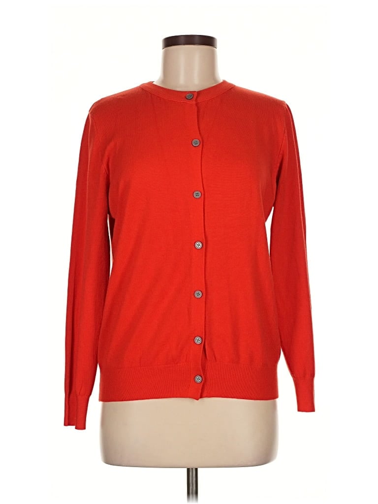 Pre-owned Assorted Brands Cardigan Sweater In Red