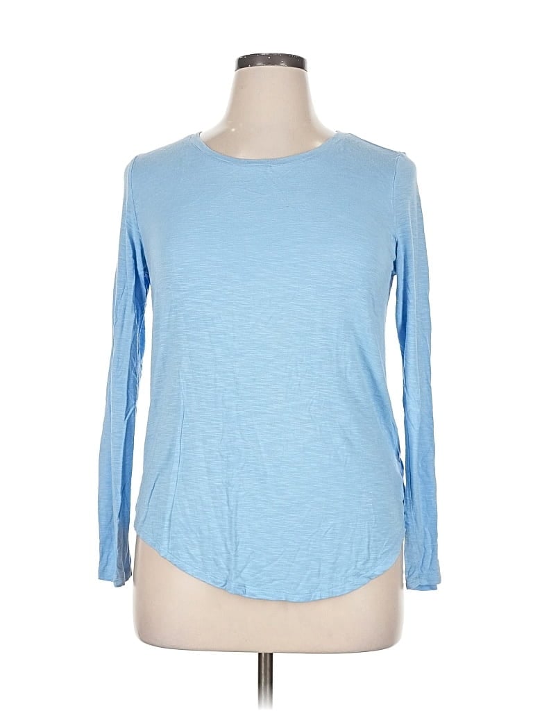 Pre-owned Old Navy Long Sleeve T-shirt In Blue