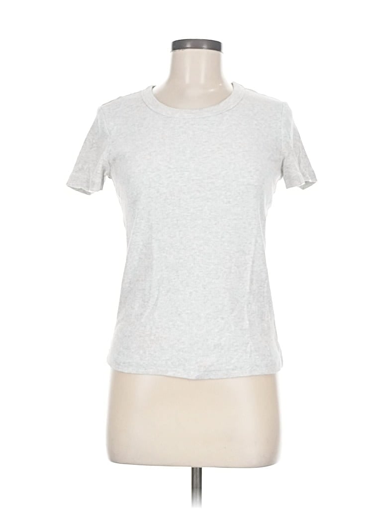 Pre-owned Market & Spruce Short Sleeve T-shirt In Silver