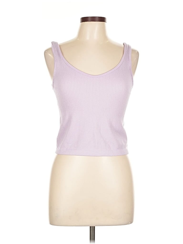 Pre-owned Gypsy & Jade Tank Top Purple Strapless Neckline Tops