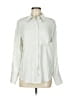 Equipment Metallic Ivory Gray Long Sleeve Blouse Size M - photo 1