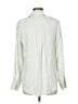 Equipment Metallic Ivory Gray Long Sleeve Blouse Size M - photo 2