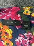 Halogen Floral Blue Long Sleeve Silk Top Size S - photo 7
