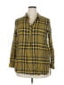 Splash Plaid Yellow 3/4 Sleeve Button-Down Shirt Size 18 - photo 1