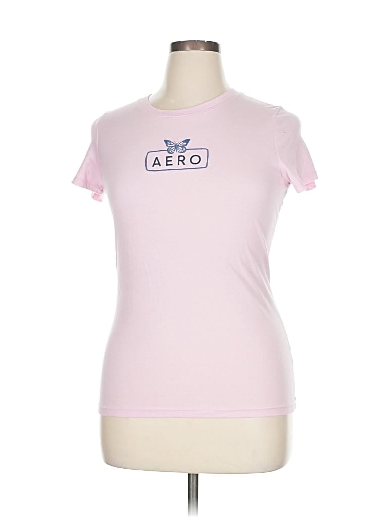 Pre-owned Aéropostale Short Sleeve T-shirt In Pink