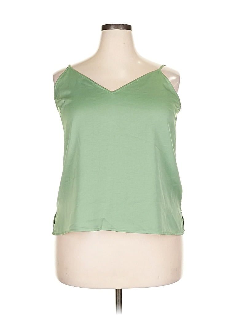 Pre-owned A New Day Tank Top Green Strapless Neckline Tops