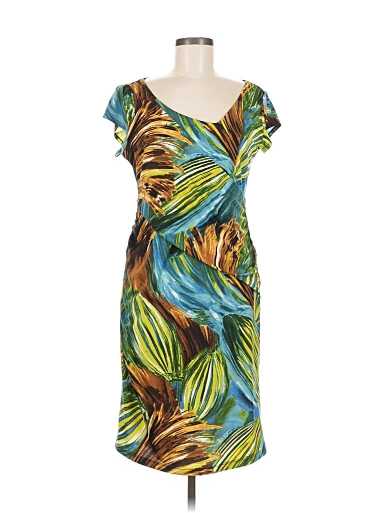 Pre-owned Tribal Cocktail Dress In Blue