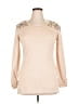 Say What? Tan Long Sleeve Blouse Size XL - photo 1