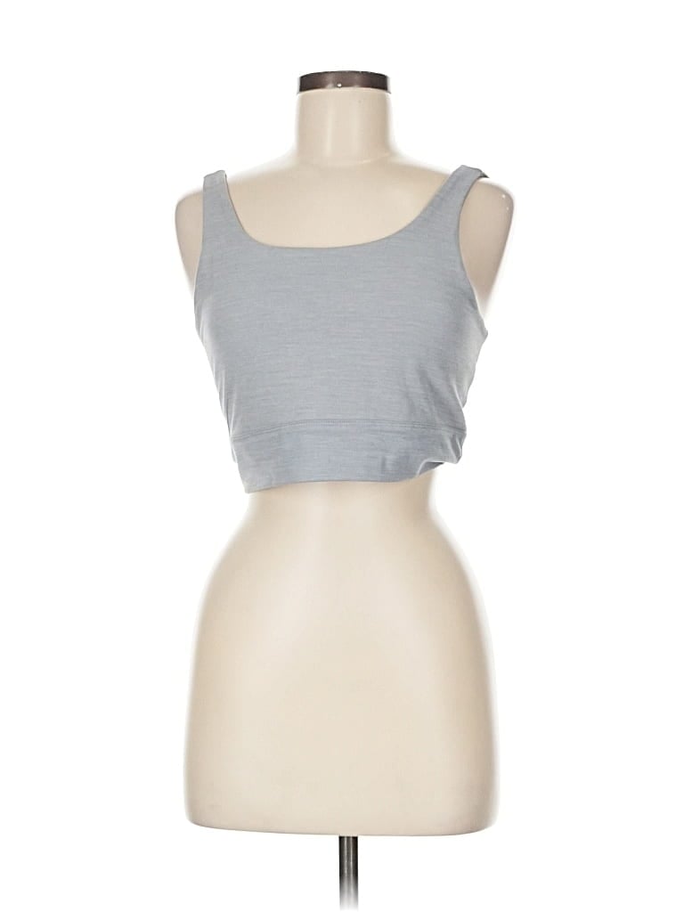 Pre-owned Nike Tank Top Gray Strapless Neckline Tops