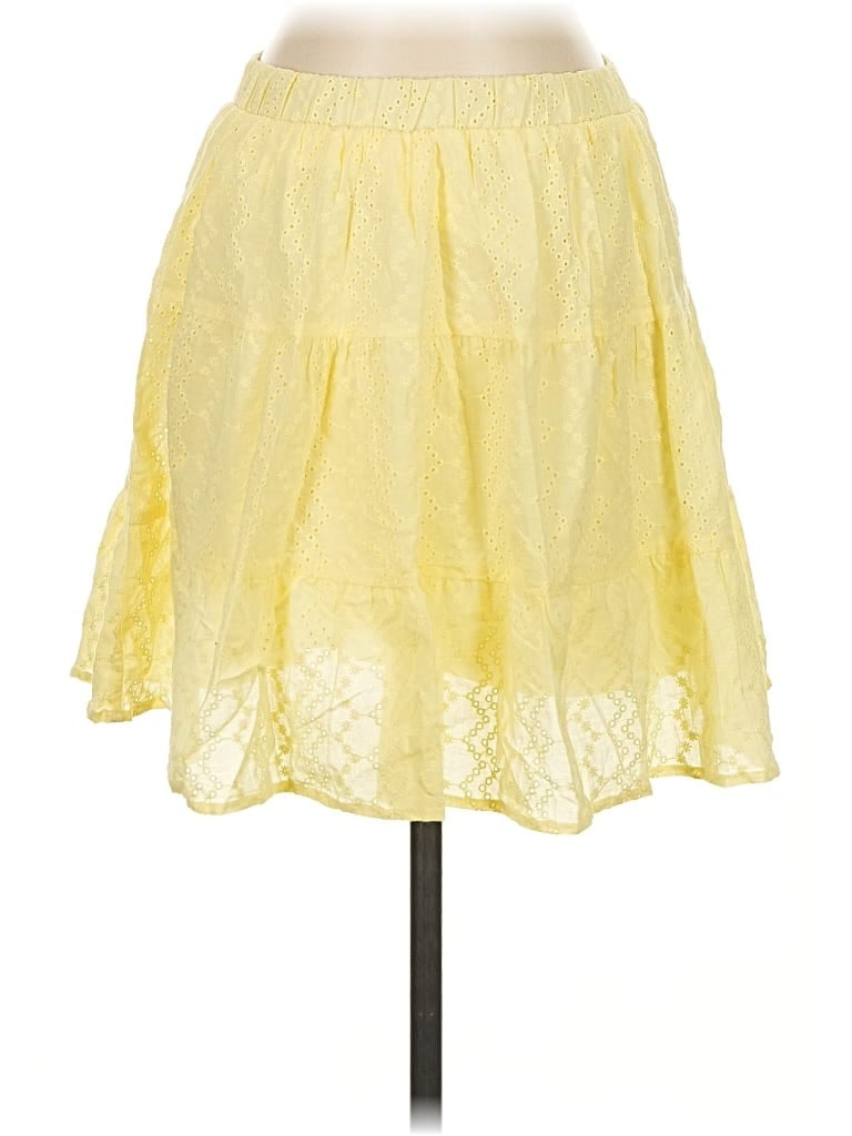 Pre-owned Wild Fable Casual Skirt In Yellow
