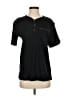 Assorted Brands Black Short Sleeve Henley Size S - photo 1