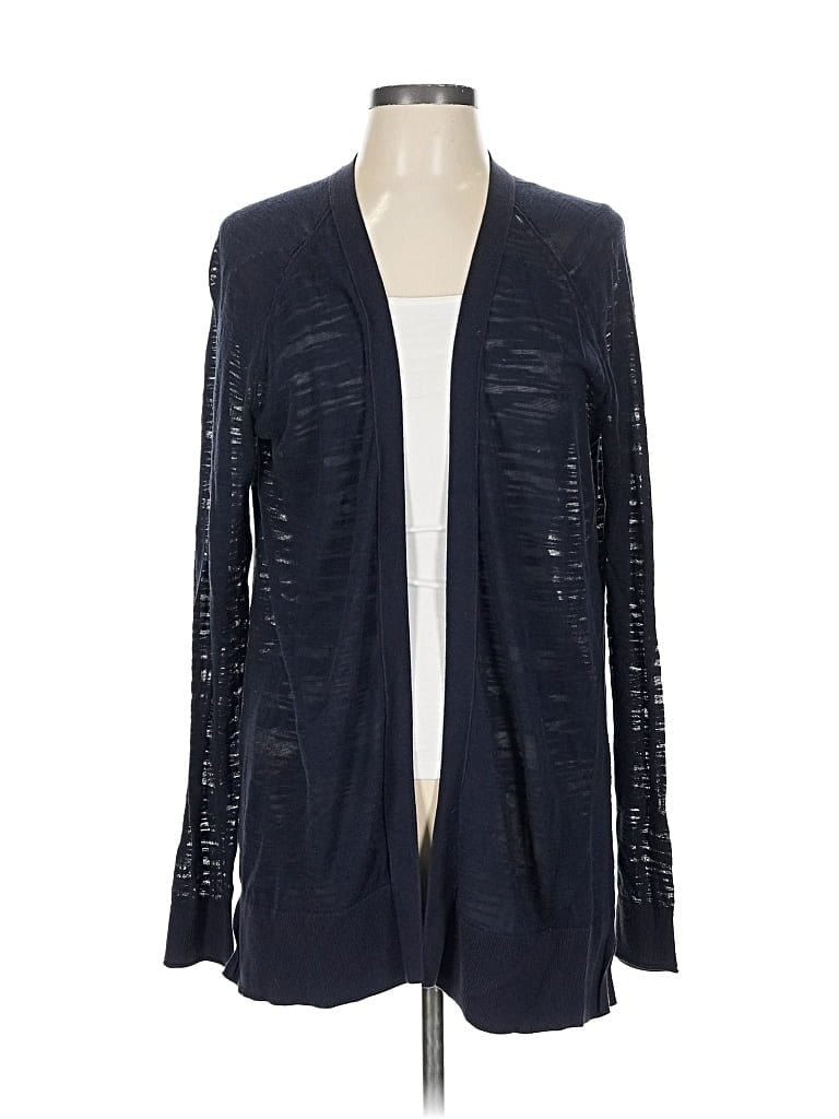 Pre-owned Ann Taylor Loft Cardigan Sweater In Blue