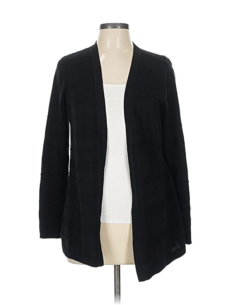 Pre-owned Talbots Cardigan Sweater In Black