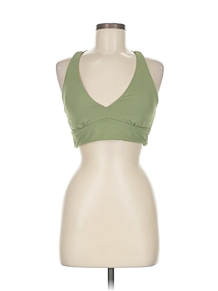 Pre-owned Athleta Sports Bra In Green