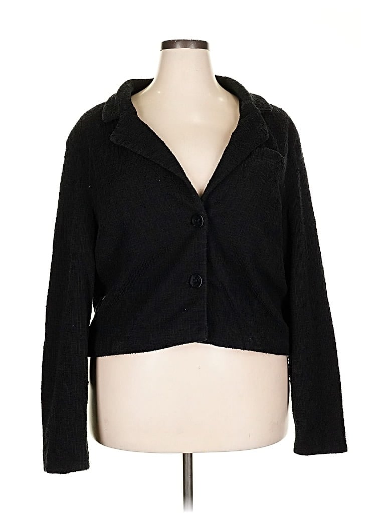 Pre-owned Fashion Nova Blazer Jacket In Black