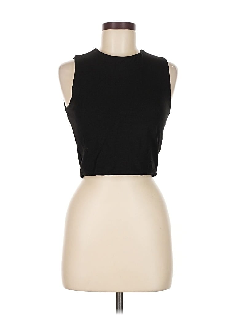 Pre-owned Zara Tank Top Black Halter Neckline Tops