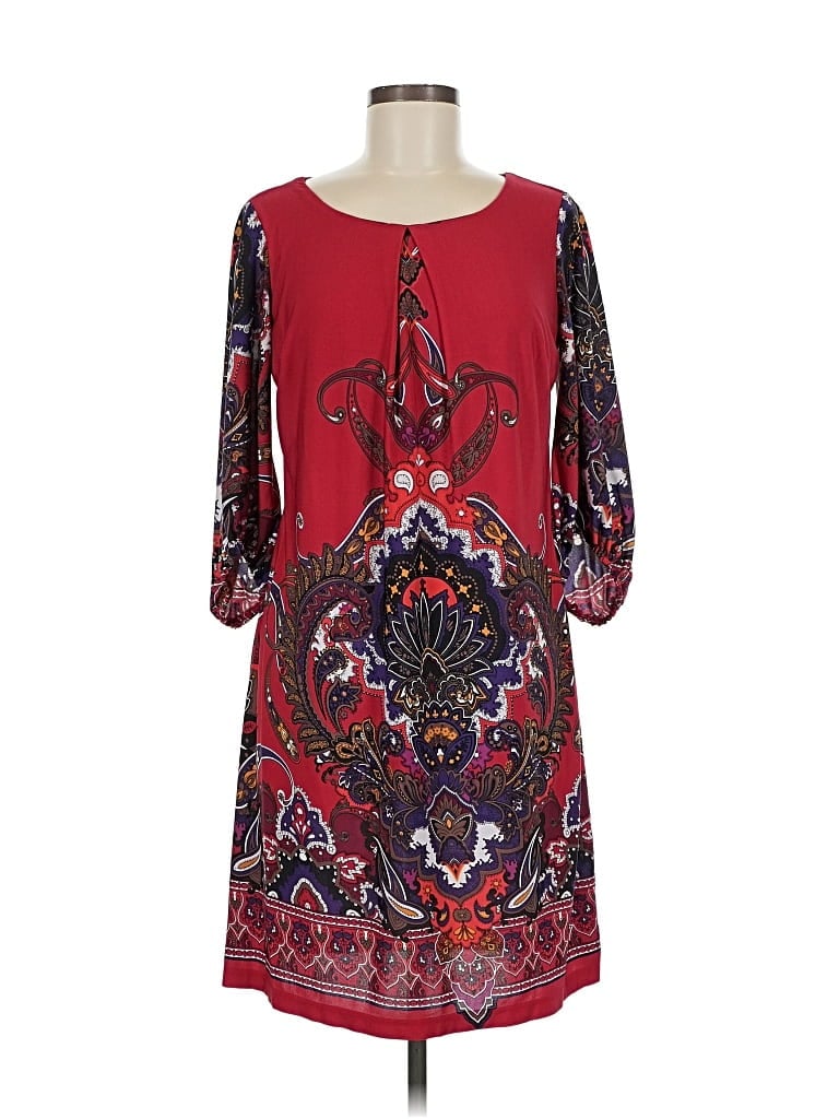 Pre-owned Marc New York Andrew Marc Casual Dress In Red