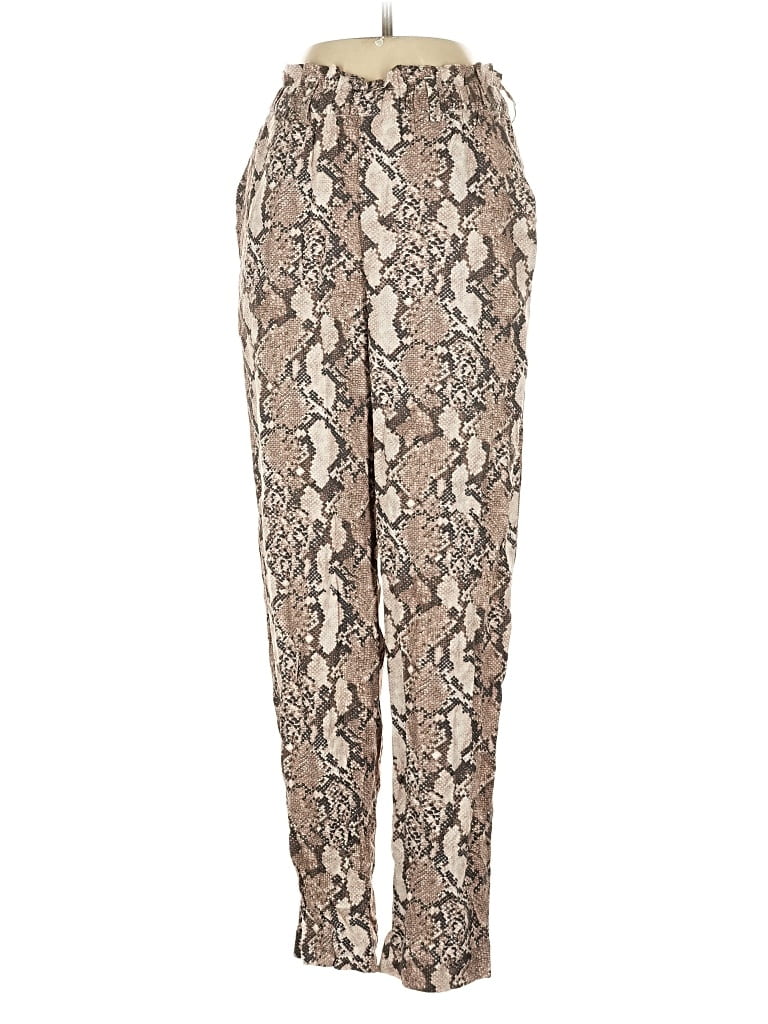 Pre-owned H&m Casual Pants In Brown