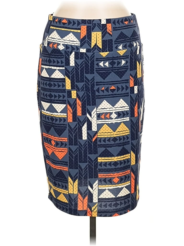 Pre-owned Lularoe Casual Skirt In Blue