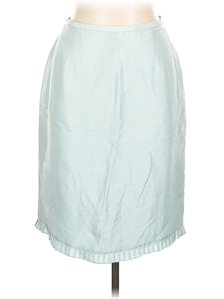 Pre-owned Maggy London Silk Skirt In Blue