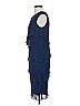 Gina Bacconi 100% Polyester Blue Cocktail Dress Size 4 - photo 5