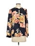 Joie Floral Black 3/4 Sleeve Blouse Size M - photo 1