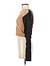 W.CASHMERE Color Block Brown Tan Wool Pullover Sweater Size XS - photo 5