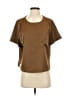 Good American Brown Short Sleeve Top Size Sm (1) - photo 1