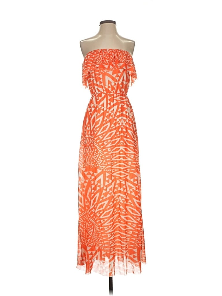 Pre-owned Sweet Pea By Stacy Frati Cocktail Dress In Orange