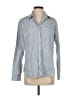 Unsubscribed 100% Cotton Stripes Gray Long Sleeve Button-Down Shirt Size XXS - photo 1