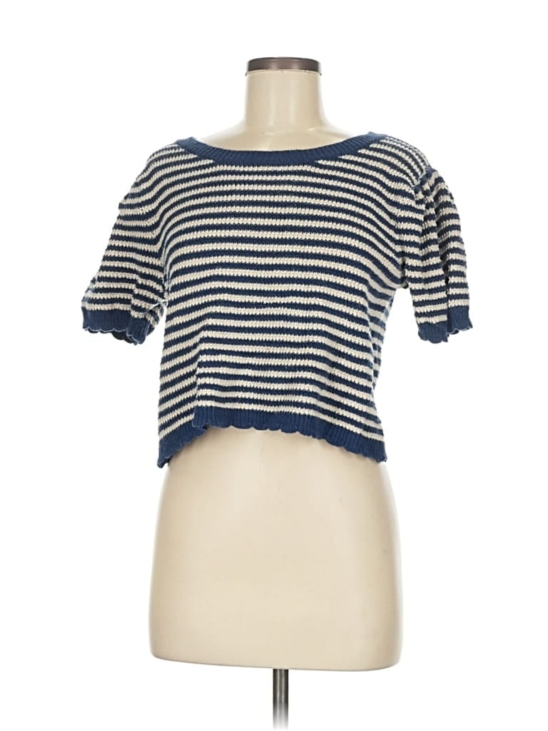 Pre-owned Miss Love Cardigan Sweater In Blue