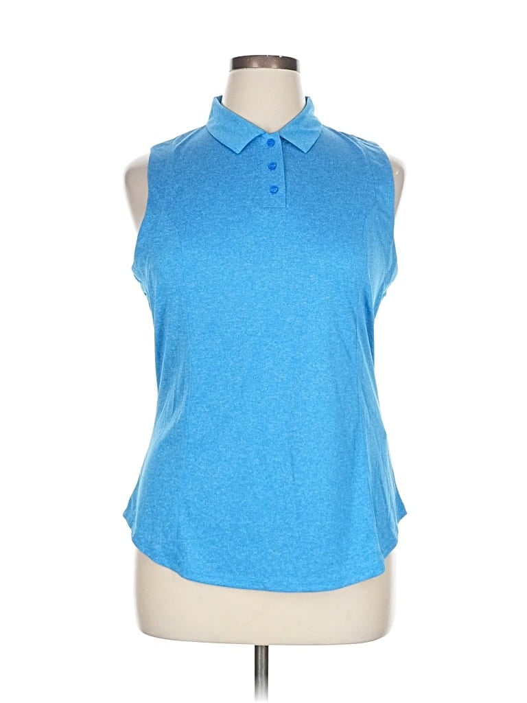 Pre-owned Callaway Sleeveless Blouse In Blue