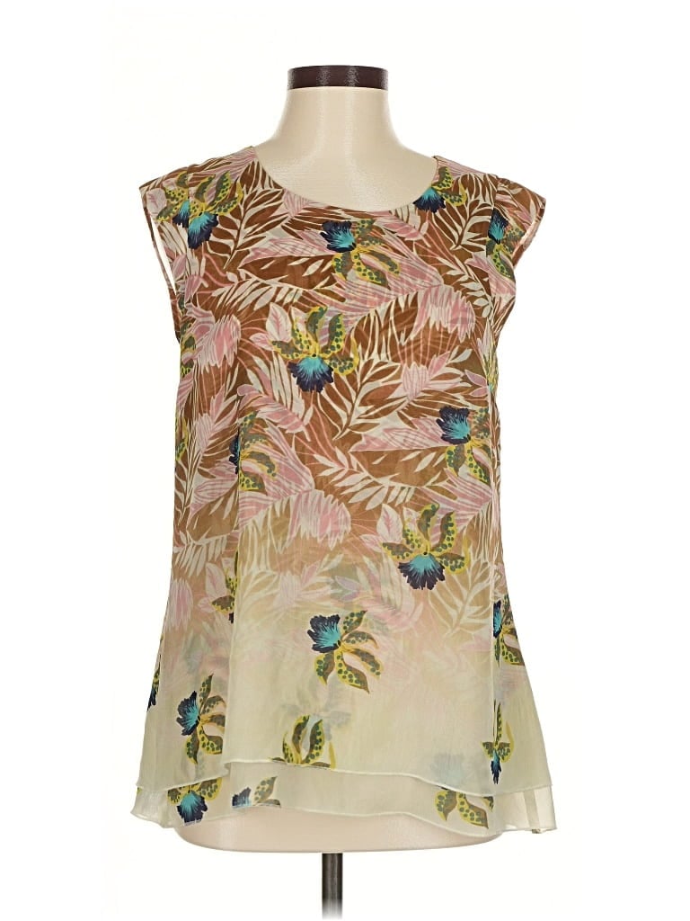 Pre-owned Cabi Sleeveless T-shirt In Brown