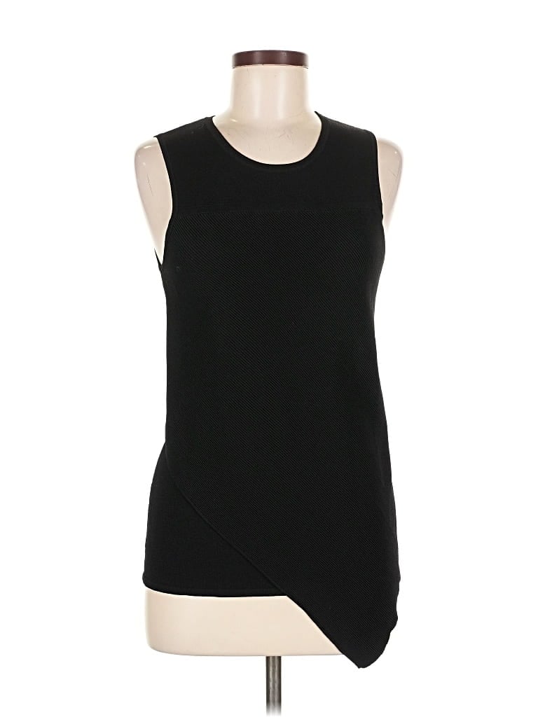 Pre-owned Autumn Cashmere Sleeveless Top Black One Shoulder Neckline Tops