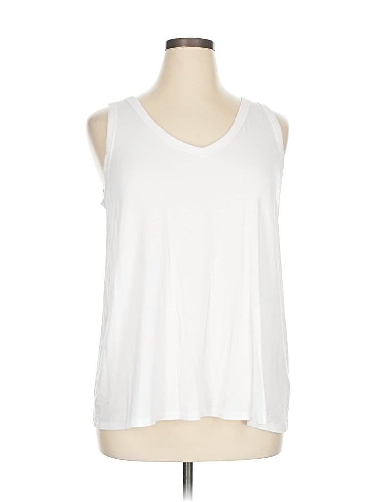 Pre-owned Luxe Sleeveless T-shirt In White