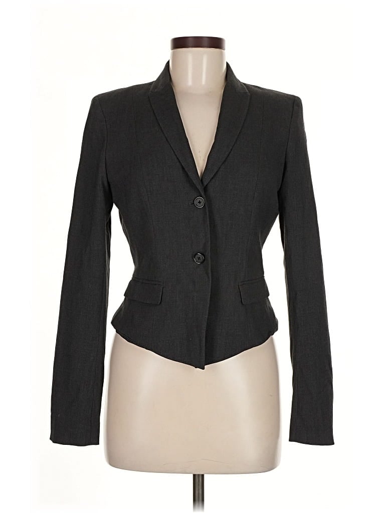 Pre-owned Tahari Blazer Jacket In Gray