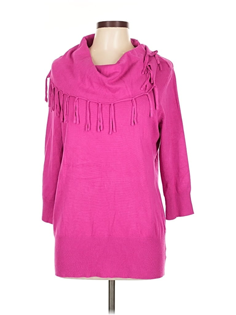 Pre-owned Notations Pullover Sweater In Pink