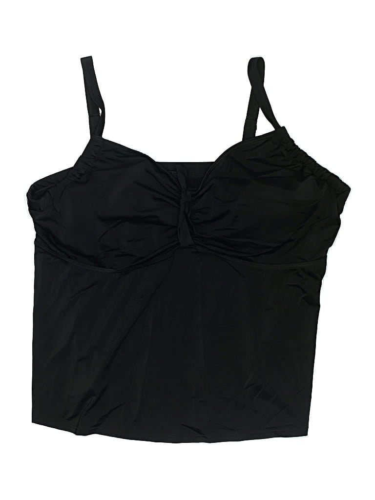 Pre-owned Swimsuits For All Swimsuit Top Black Swimwear