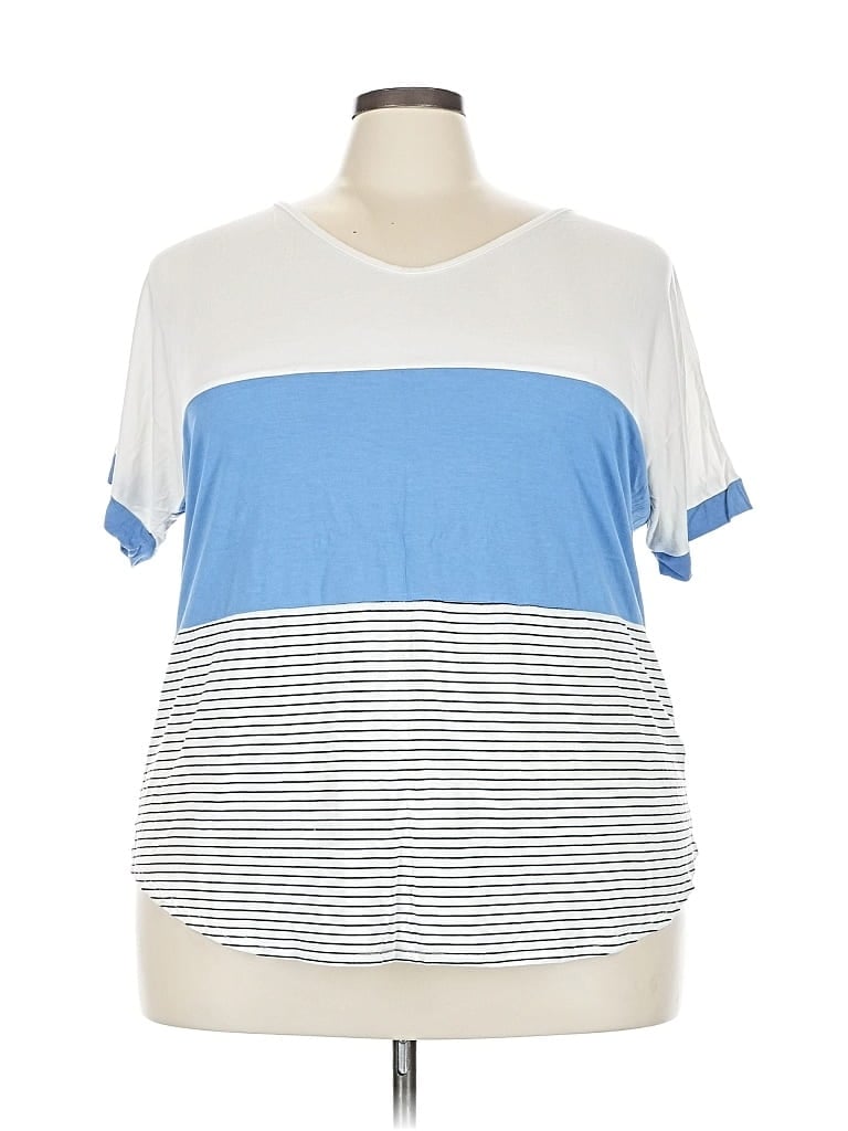 Pre-owned Unbranded Short Sleeve T-shirt In Blue